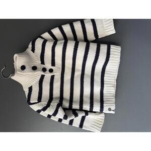 Baby Gap 18-24 months Striped Knit Sweater with Button Neck